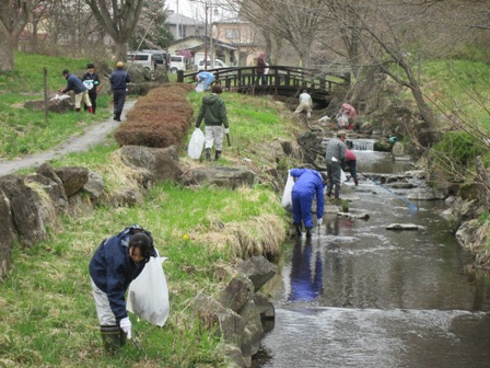 平成30年度新堰水辺公園春のクリーン作戦 